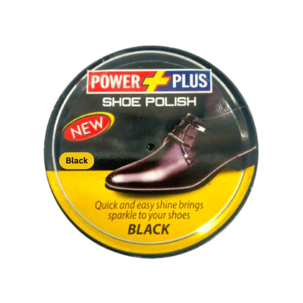 Power Plus Black Shoe Polish 20ml
