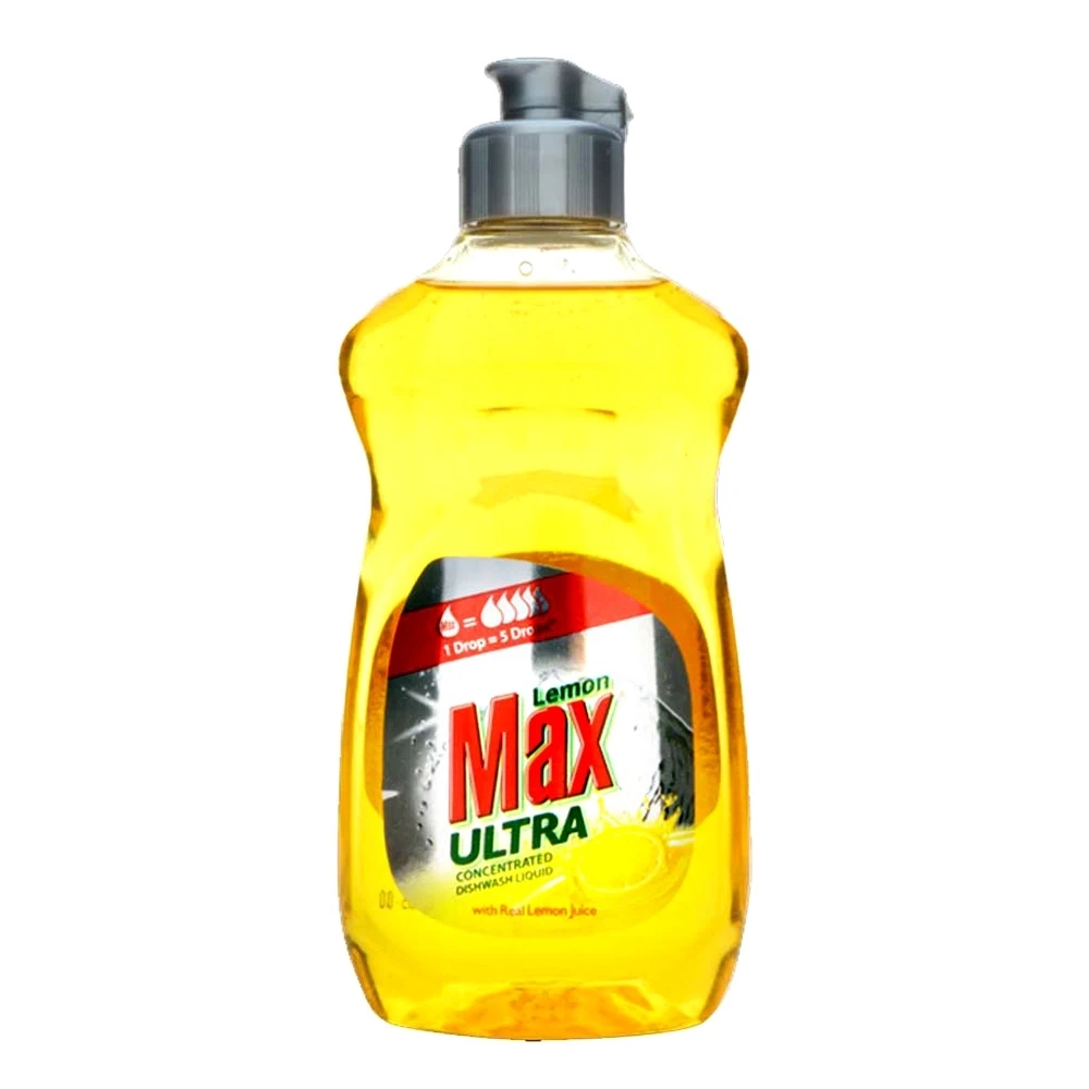Lemon Max Dishwash Liquid Ultra Lemon Yellow 500ml
