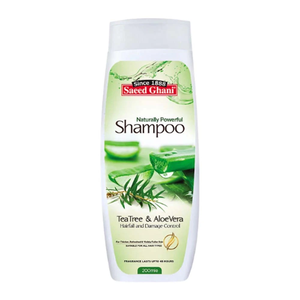 Saeed Ghani Tea Tree & AloeVera Naturally Powerful Shampoo 200ml