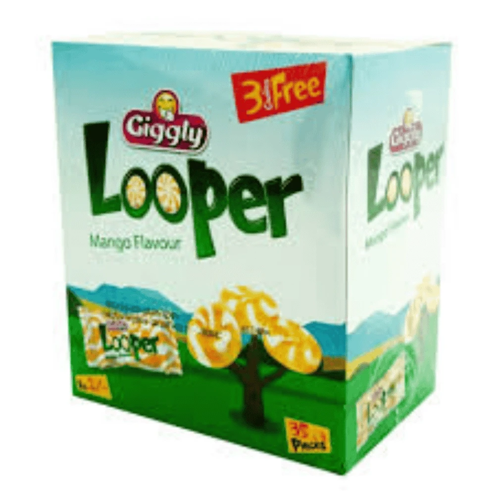 Giggly Big Looper Mango Candy 30-Pcs Box