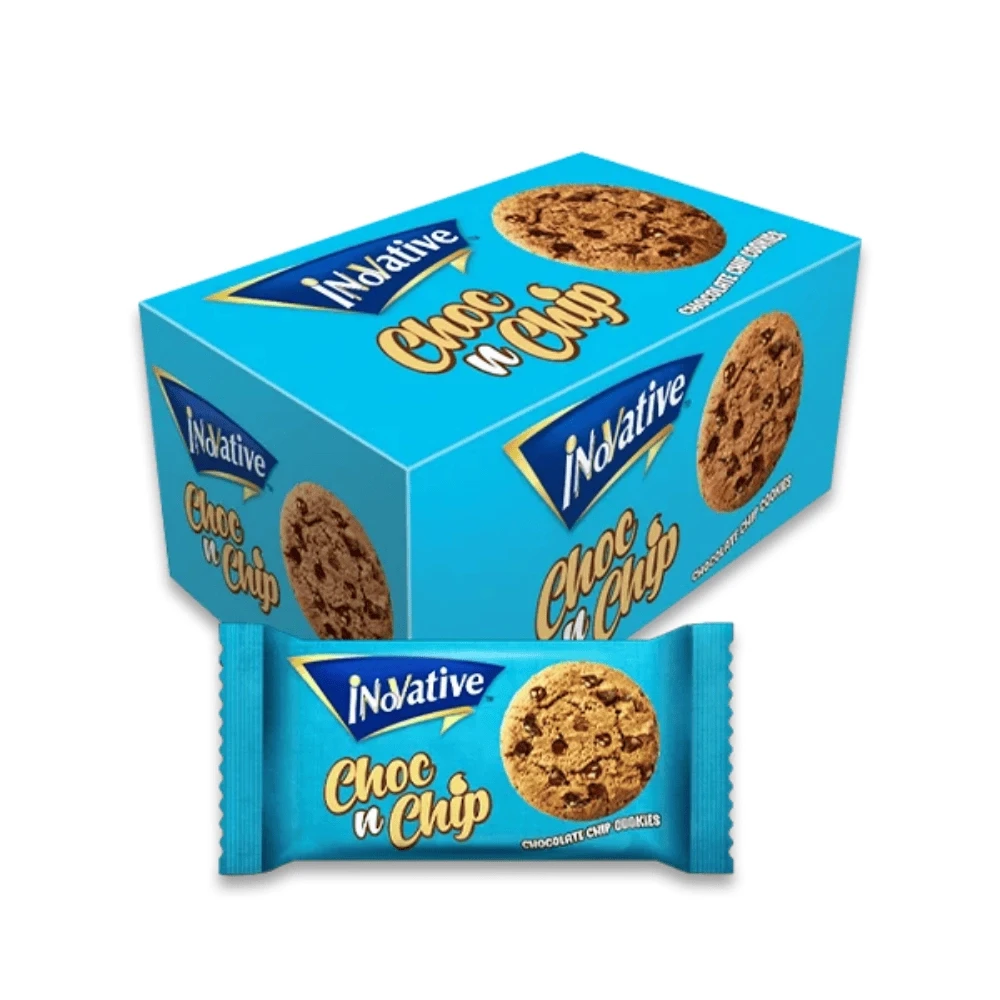Inovative Choc n Chip Chocolate Chip Cookies 24 Snack Packs Box