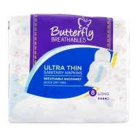 Butterfly Breathables Ultra Thin Sanitary Napkin Long 8-Pads
