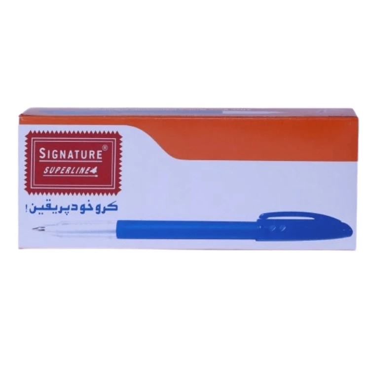 Signature Superline Pens Blue 10 Pcs