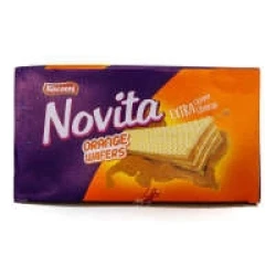 Bisconni Novita Orange Wafers 8 Packs Box