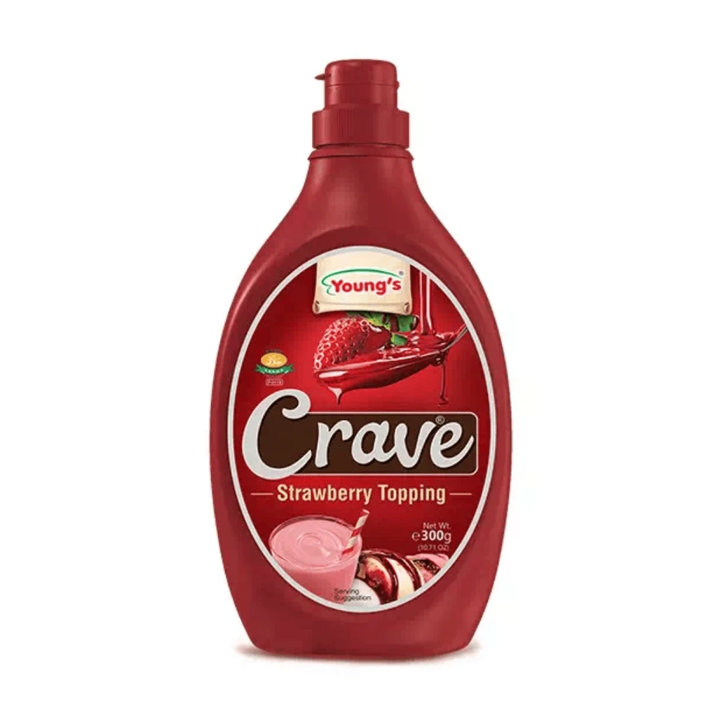 Youngs Crave Strawberry Topping 300gm