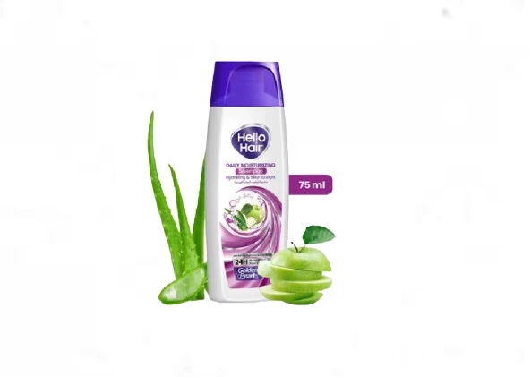 Golden Pearl Hello Hair Hydrating & Silky Straight Daily Moisturizing Shampoo 180ml
