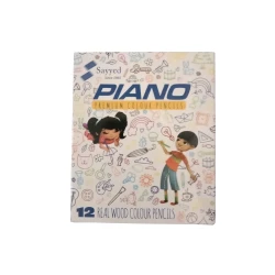 Piano Premium Colour Pencils12 Pcs Full Size