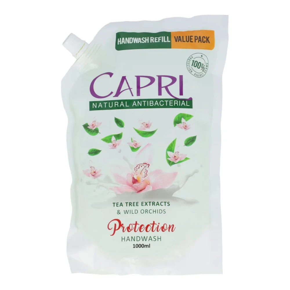 Capri Natural Antibacterial Tea Tree Extracts & Wild Orchids Protection Hand Wash 1000 ml