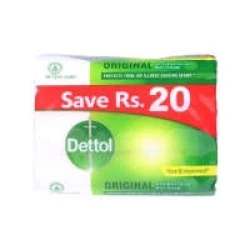 Dettol Dettol Original Germ Defence Antibacterial Bar Soap Trio Pack 80gm Save Rs:20
