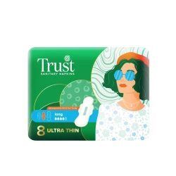 Trust Ultra Thin Long Sanitary Napkins  8 Pcs