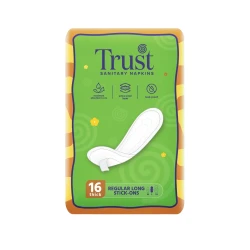 Trust Regular Long Stick Ons Napkins 16 Pcs