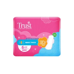 Trust Maxi Thick Sanitary Napkins XXL 6 Pcs