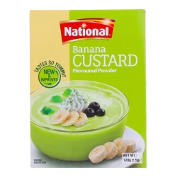 National Custard Banana Flavoured Powder  120gm