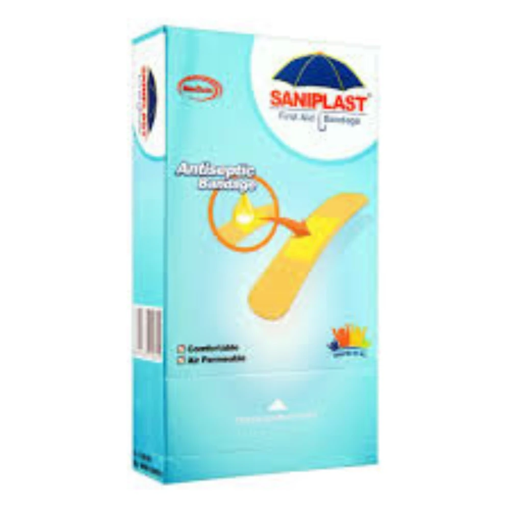Saniplast Antiseptic Bandage Medium  20mm x 72mm 100 Strips