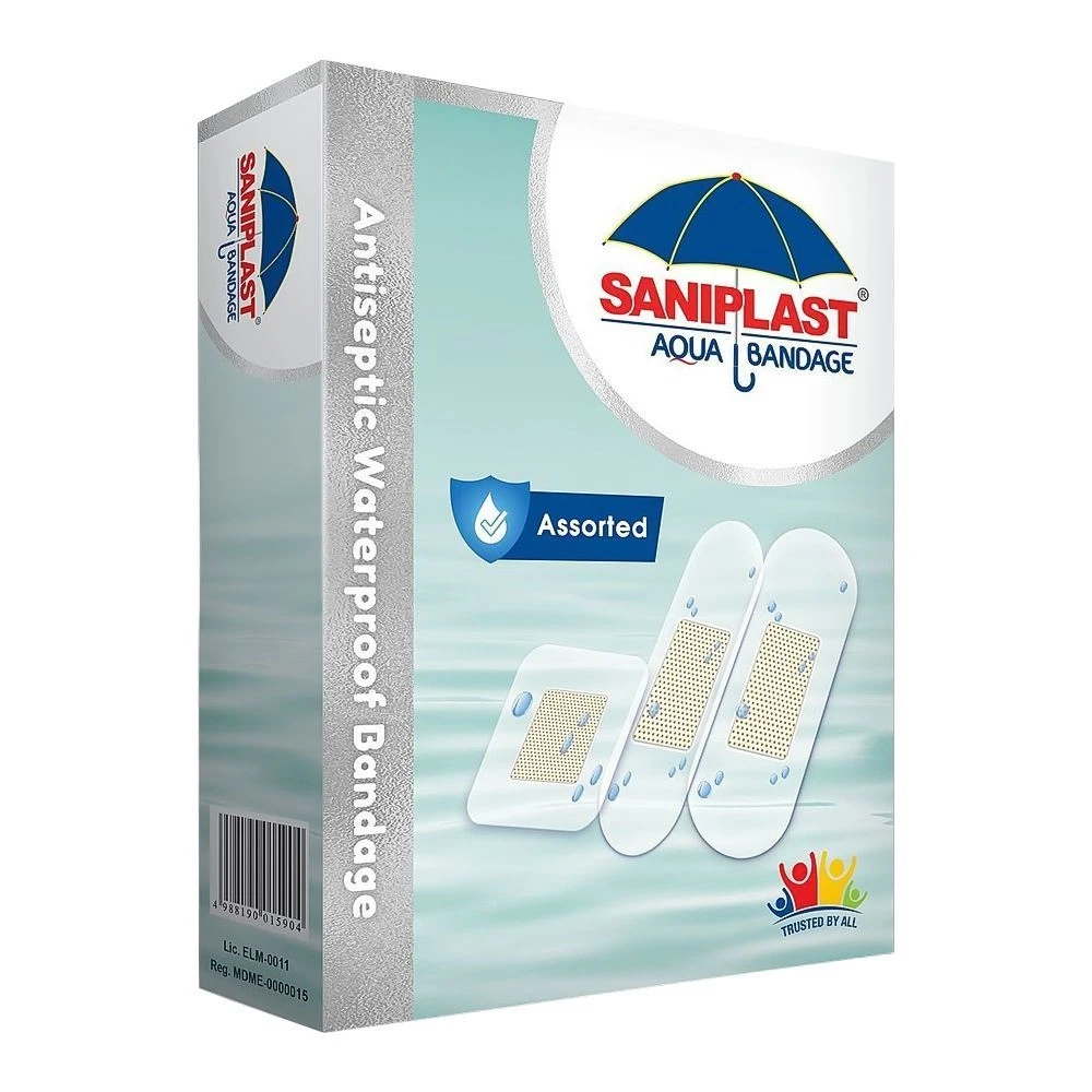 Saniplast Aqua Bandage Assorted 15 Pcs