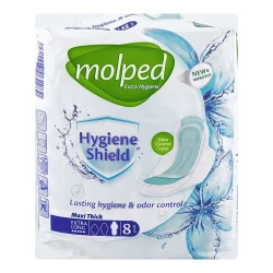 Molped Maxi Thick Hygiene Shield Extra Long Pads 8 Pads