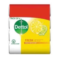 Dettol Fresh Antibacterial Bar Soap 4 in 1 Pack 110gm