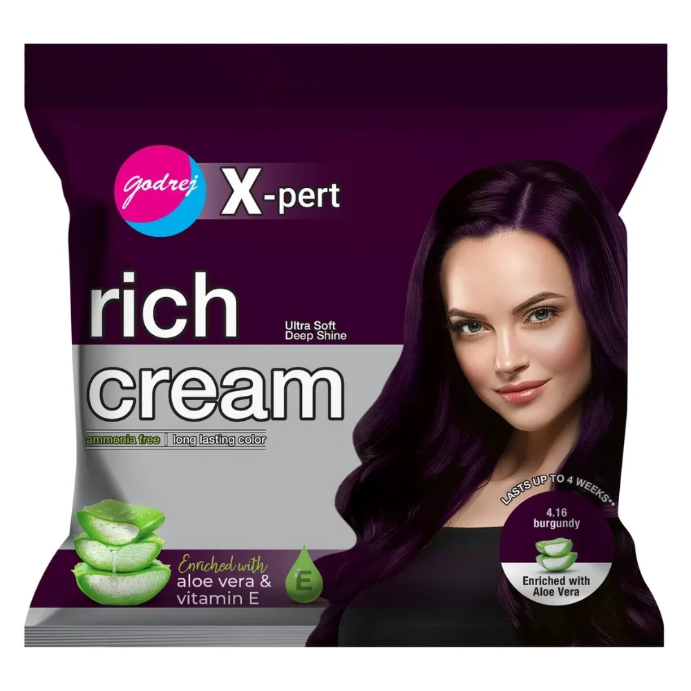 Godrej Expert Rich Creme Hair Color 4.16 Burgundy