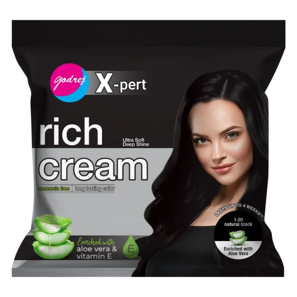 Godrej Expert Rich Creme Hair Color 1 Natural Black