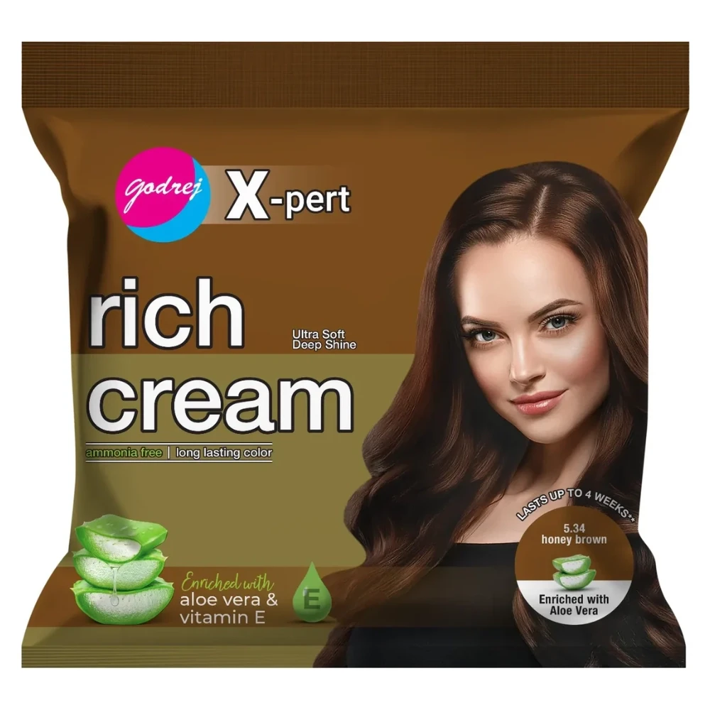 Godrej Expert Rich Creme Hair Color 5.34 Honey Brown