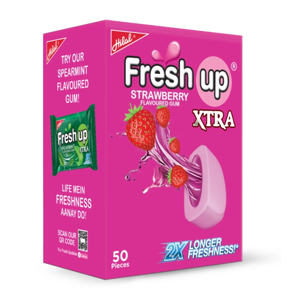 Hilal Fresh Up Strawberry Xtra Long Freshness 50 Pcs