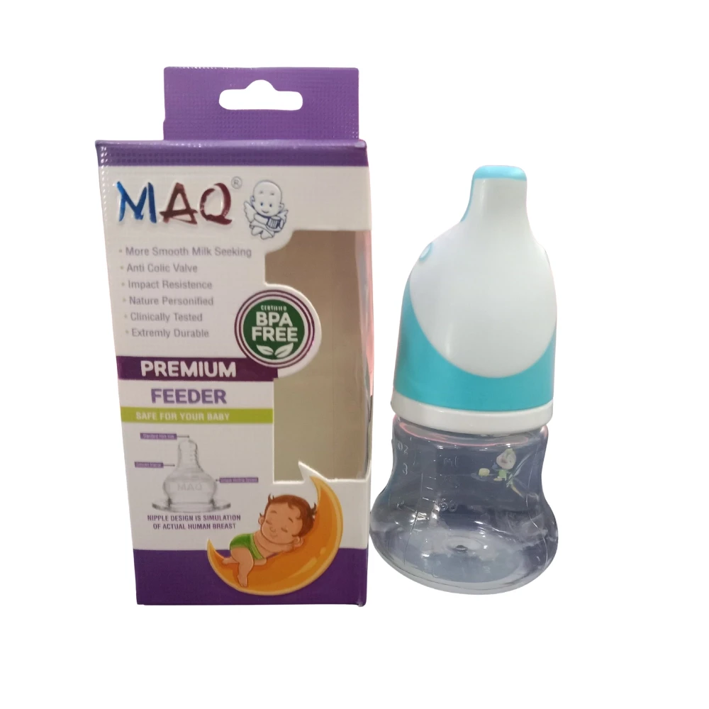 MAQ 2 Oz Feeding Bottle Premium Feeder Transparent Jar (Dolphin)