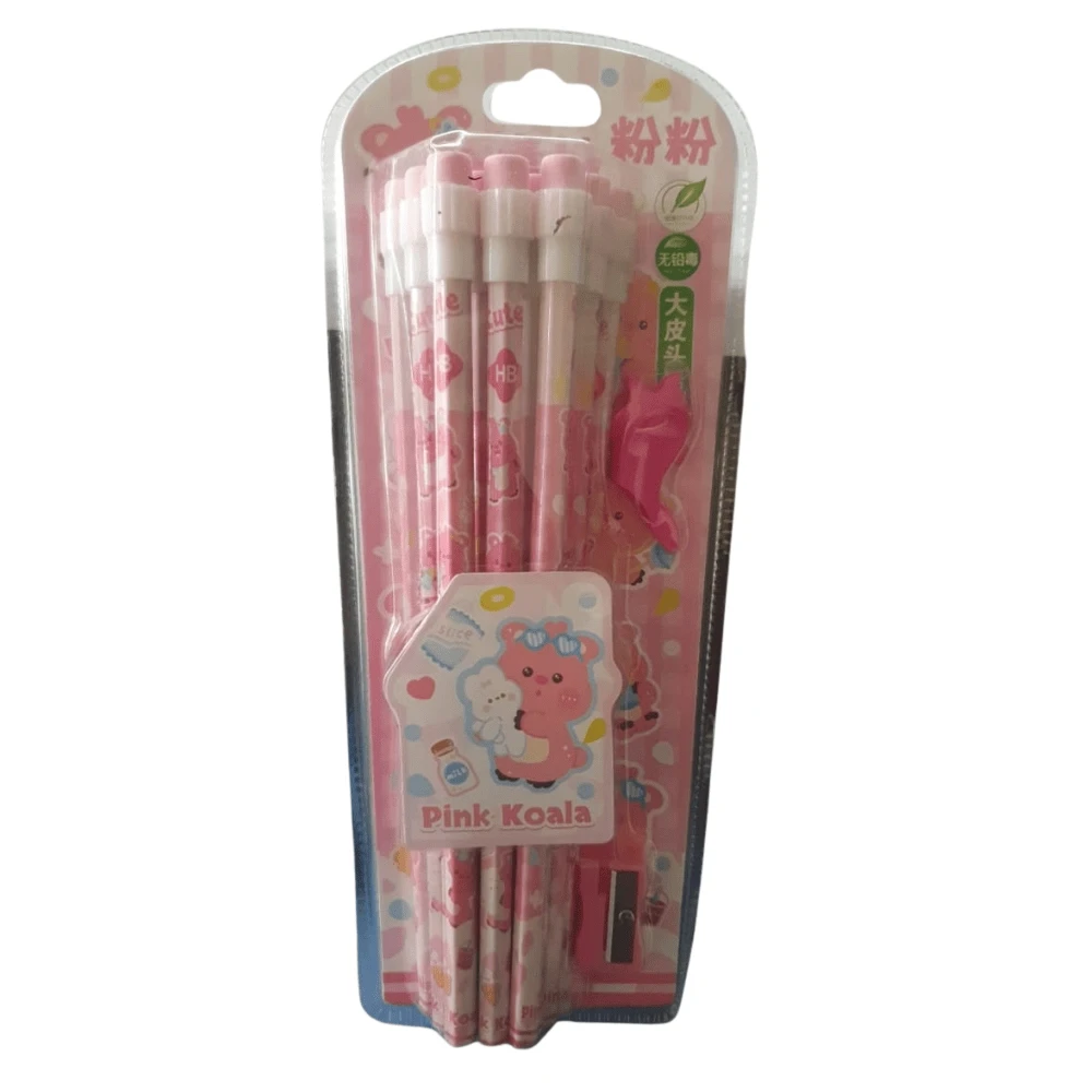 Pink Koala 12 Pencil (Assorted)