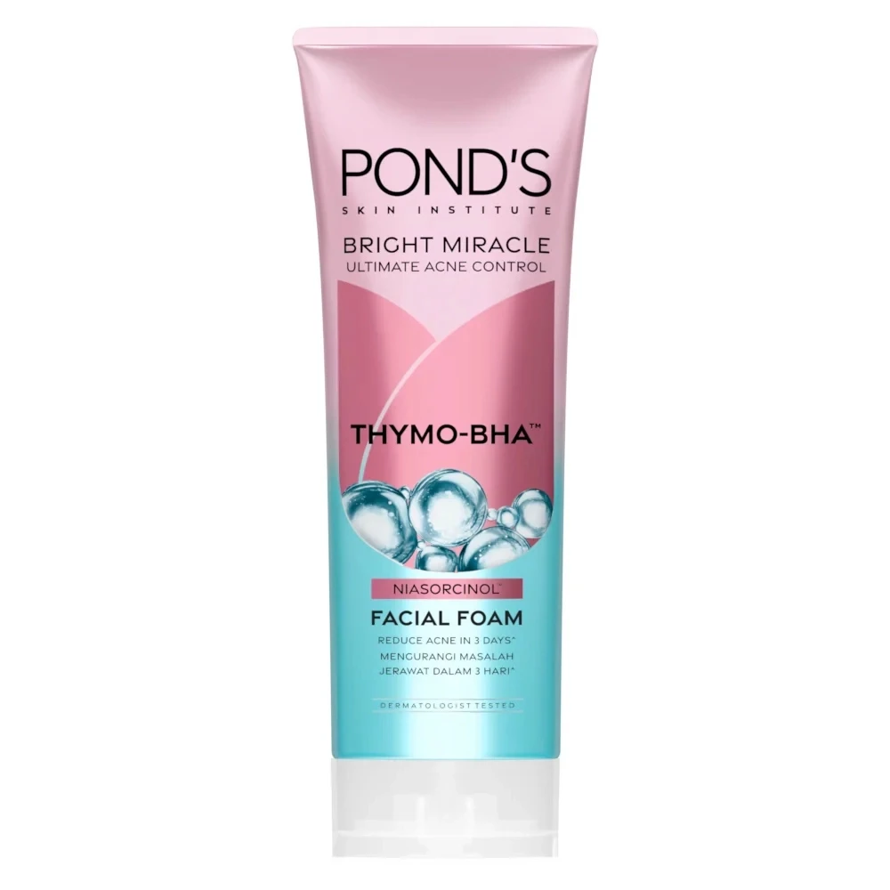 Ponds Bright Miracle Ultimate Acne Control Thymo-Bha Niasorcinol Facial Foam 100gm