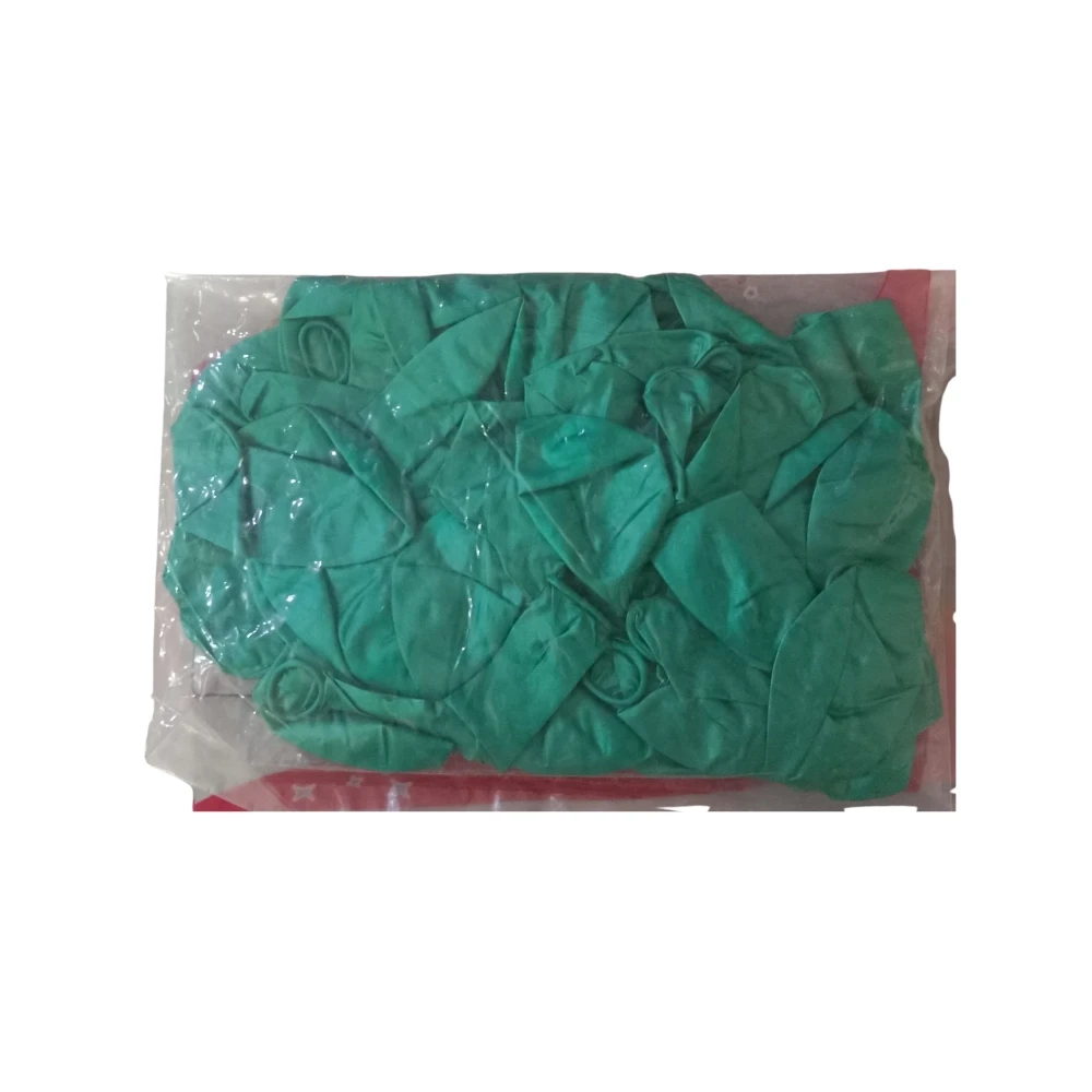 Metallic See Green Color Ballons 24Pcs