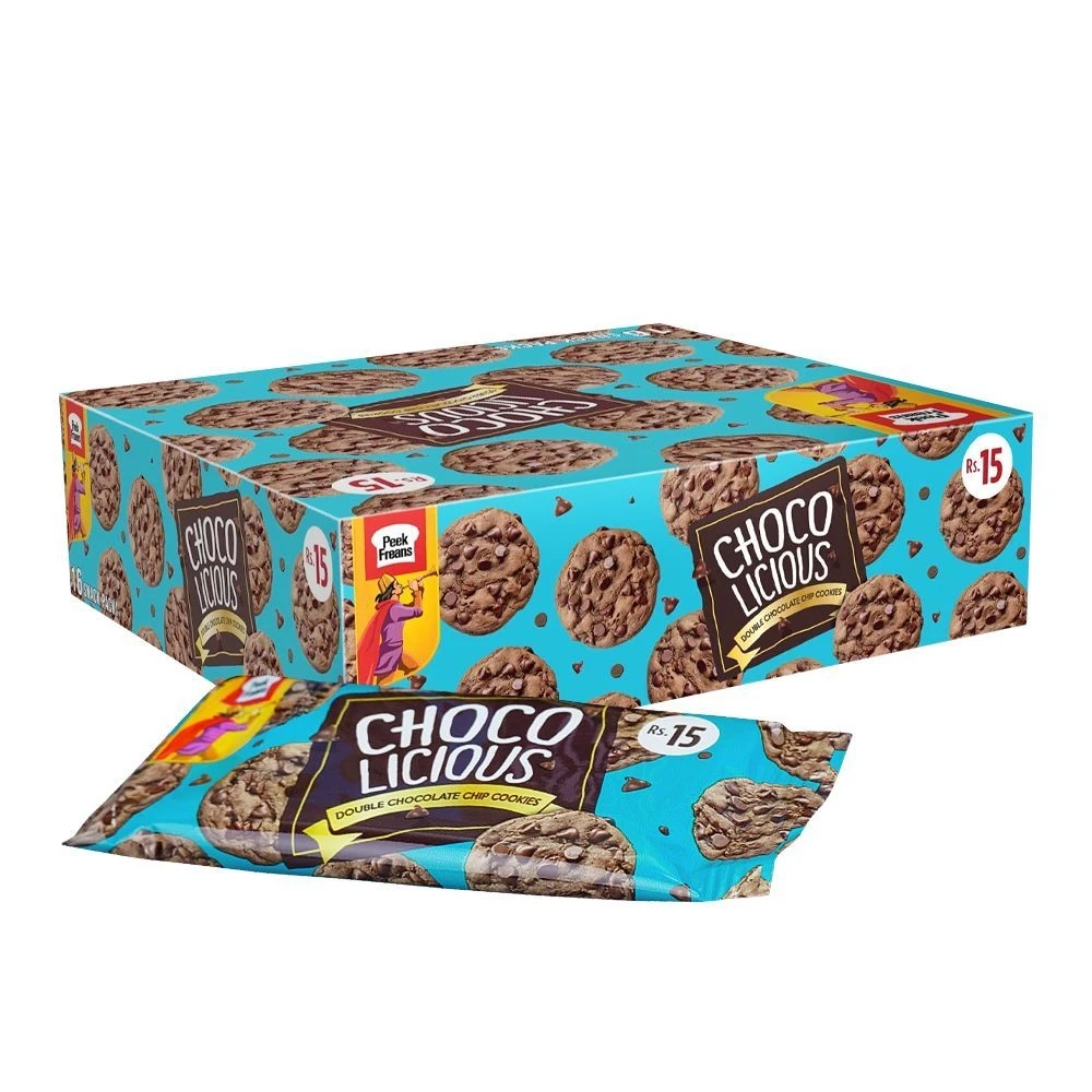 Peek Freans Choco Licious Double Chocolate Chip Cookies 16 Snack Packs Box