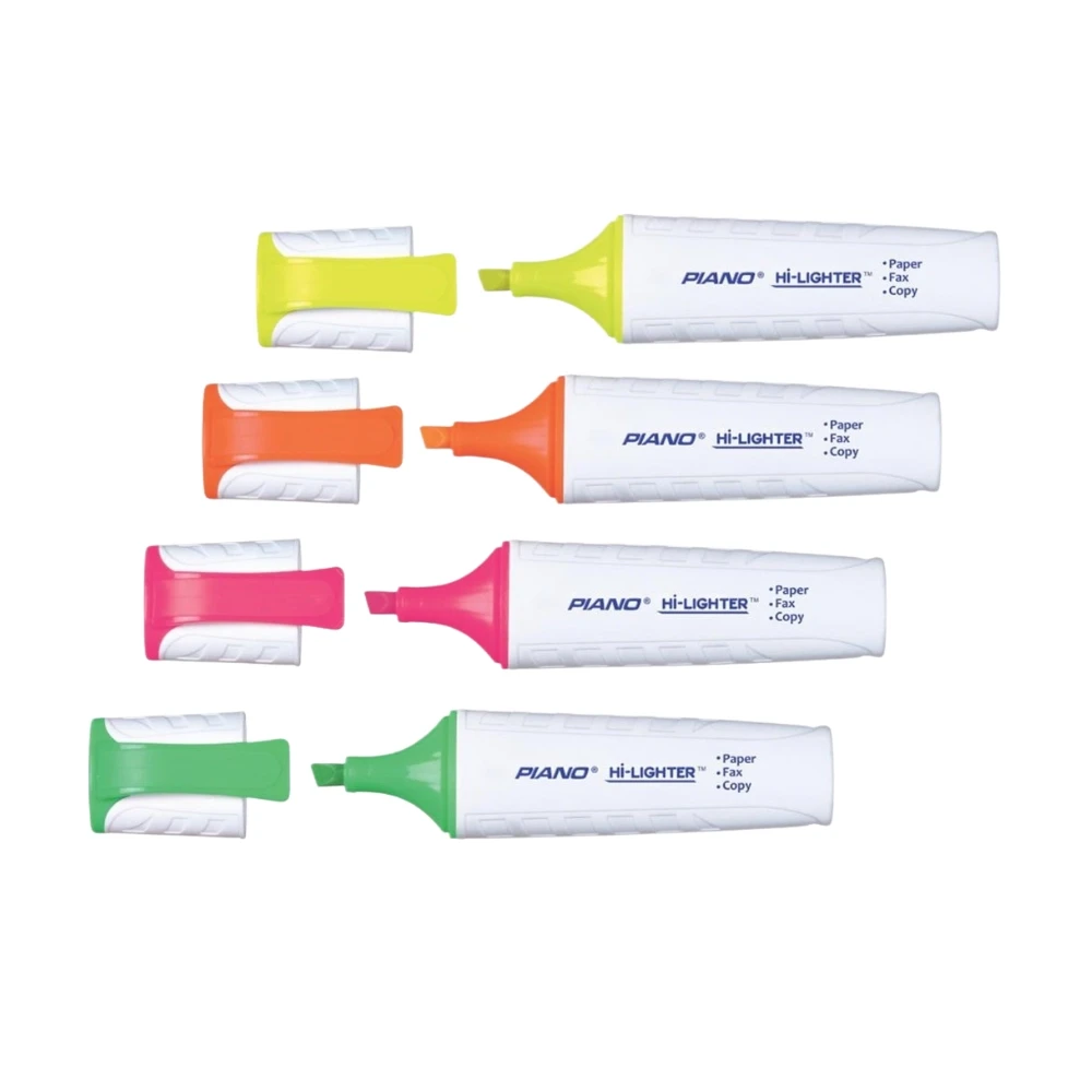 Piano HighLighter High Glow Marker(Assorted Color)