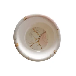 Melamine Blush Marble Small Deep Plate