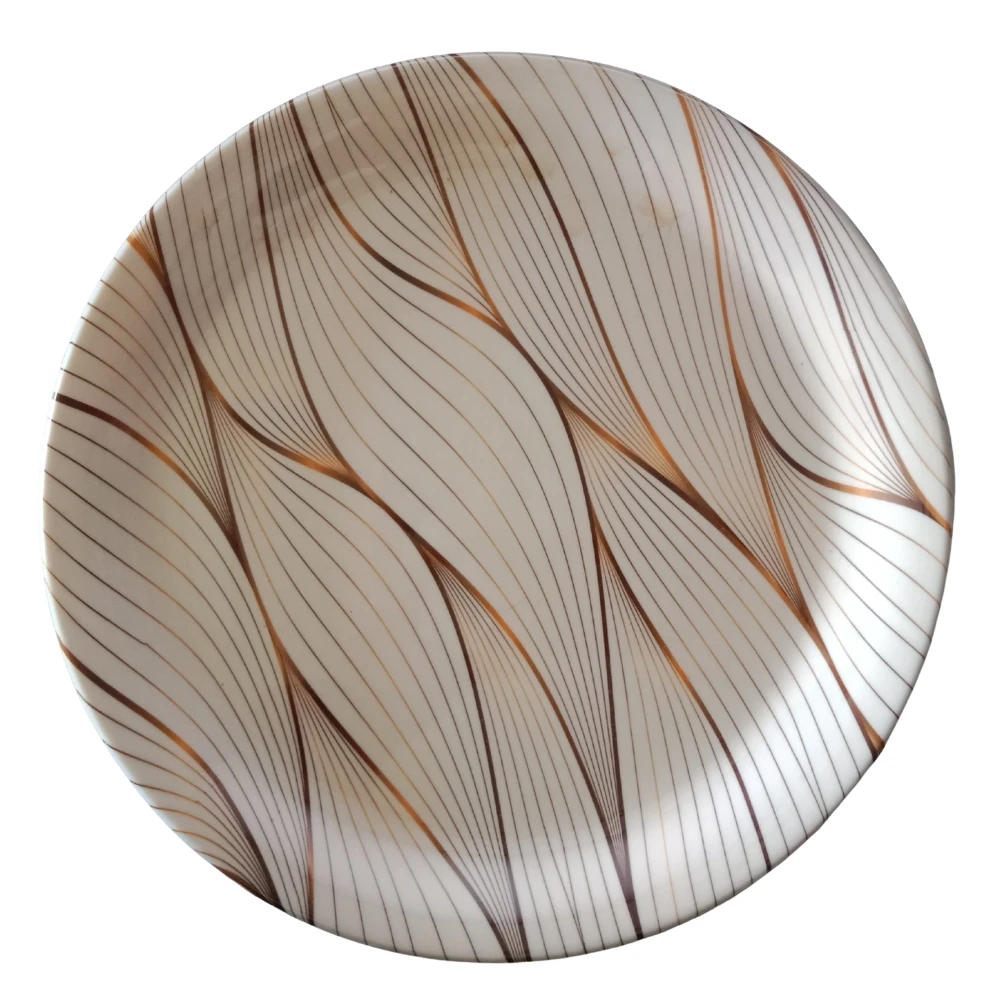 Melamine Warm Sandstone Large Plate