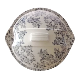 Melamine Midnight Floral Bowl With Lid