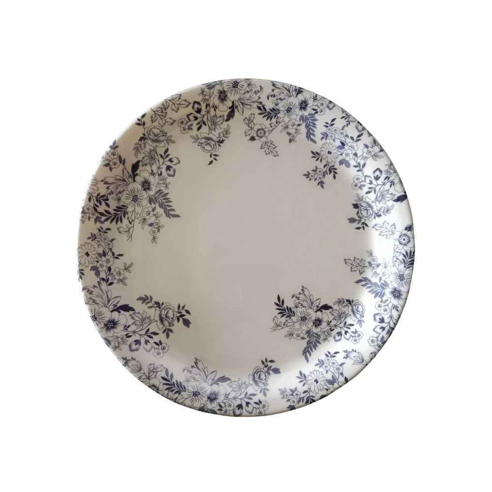 Melamine Midnight Floral Medium Plate