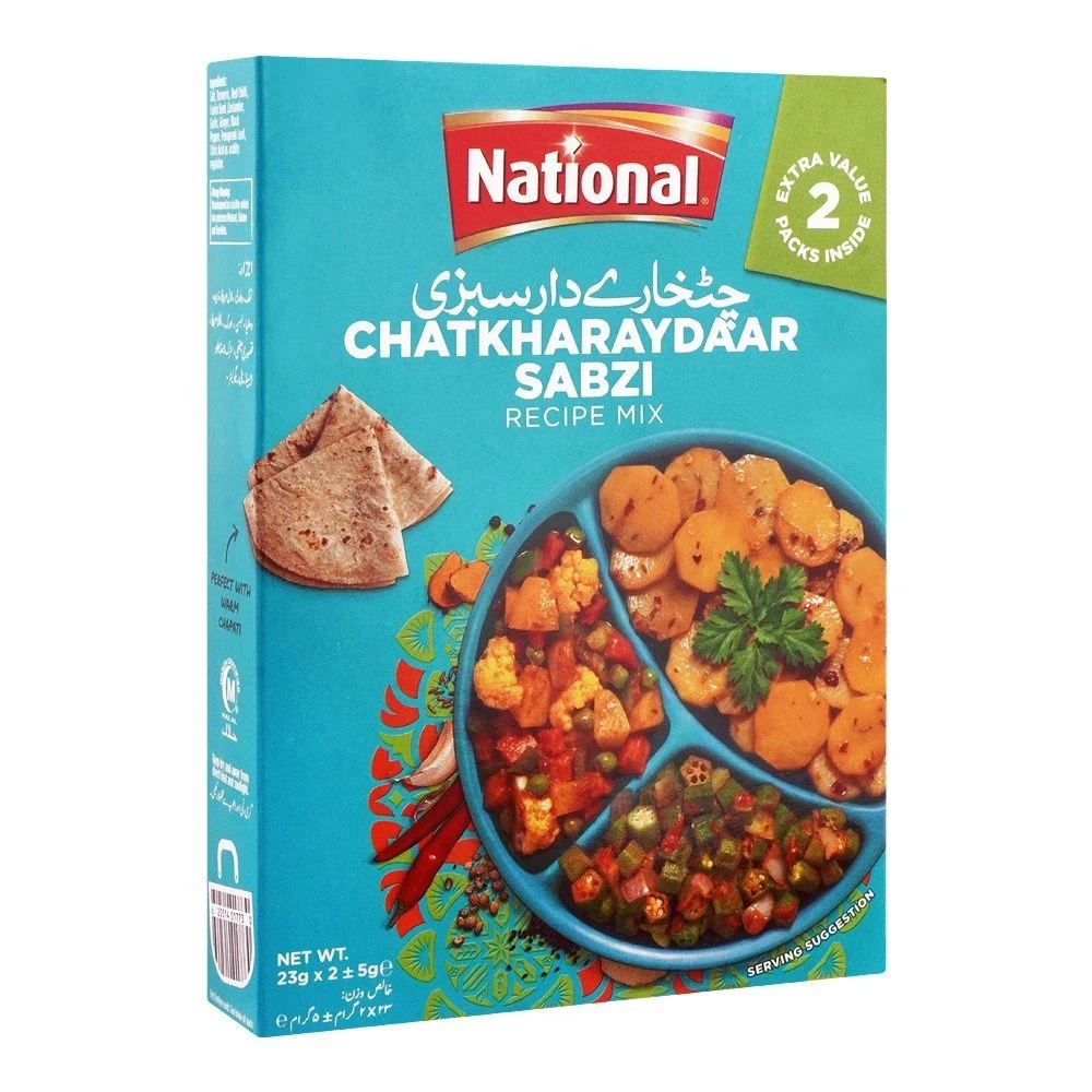 National Sabzi Recipe Masala Mix 23x2g