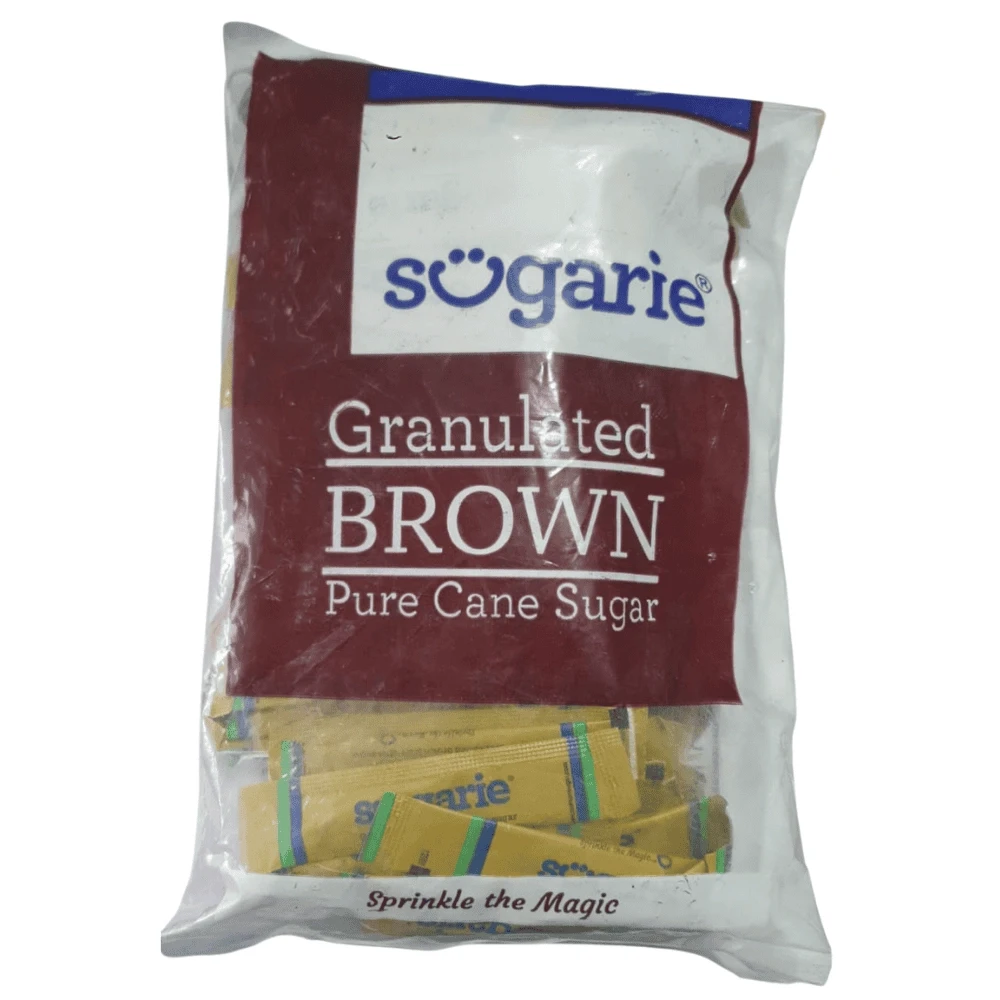 Sugarie Granulated Brown Pure Cane Sugar 100 Sachet