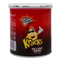 Kracks Hot & Spicy Flavour Potato Crisps 45gm