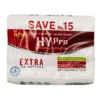 Hypro Extra Top Defence Anti-bacterial Soap 3 in 1 Pack 120gm Save Rs:15