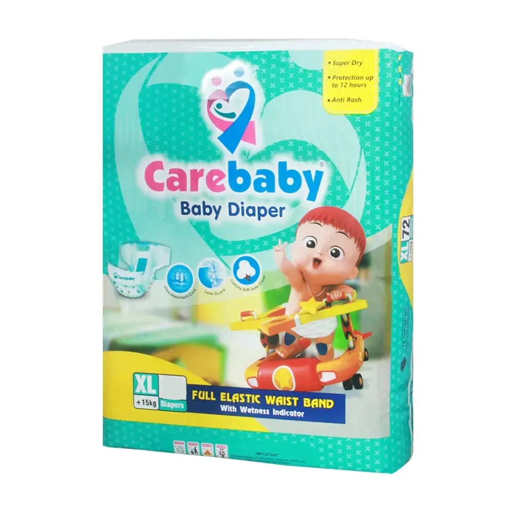 Carebaby Baby Diapers Extra Large (XL) 15 Kg+ 58 Pcs