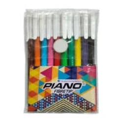 Piano Fibertip Coloring Markers set 10-Colors