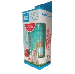 Pure Love Feeder with Handle 280ml Strawberry Colored