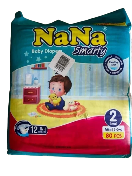 Nana Smarty Diapers No.2 Small 3-6kg 80pcs