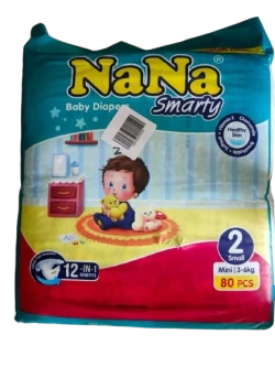 Nana Smarty Diapers No.2 Small 3-6kg 80pcs