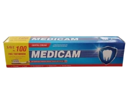 Medicam Dental Cream Toothpaste 180gm Free Toothbrush
