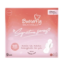 Butterfly Breathables Signature Series Regular 9 Pcs