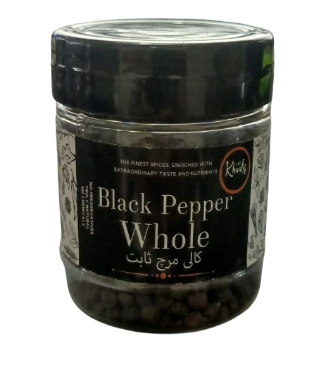 Khaalis Black Pepper Whole 60gm Jar