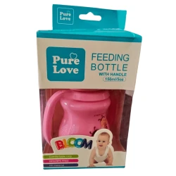 Pure Love Feeding Bottle With Handle 150ml BLOOM Colored