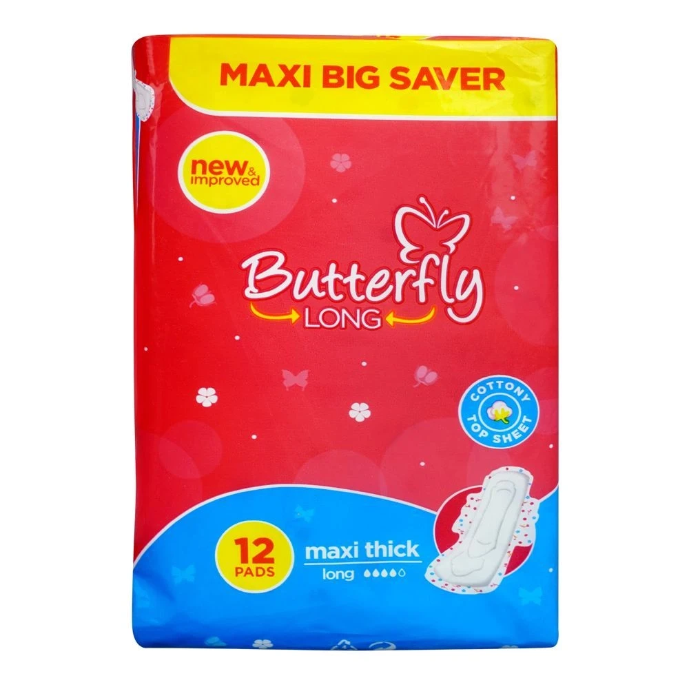 Butterfly Long 12 Pads Maxi Thick Long