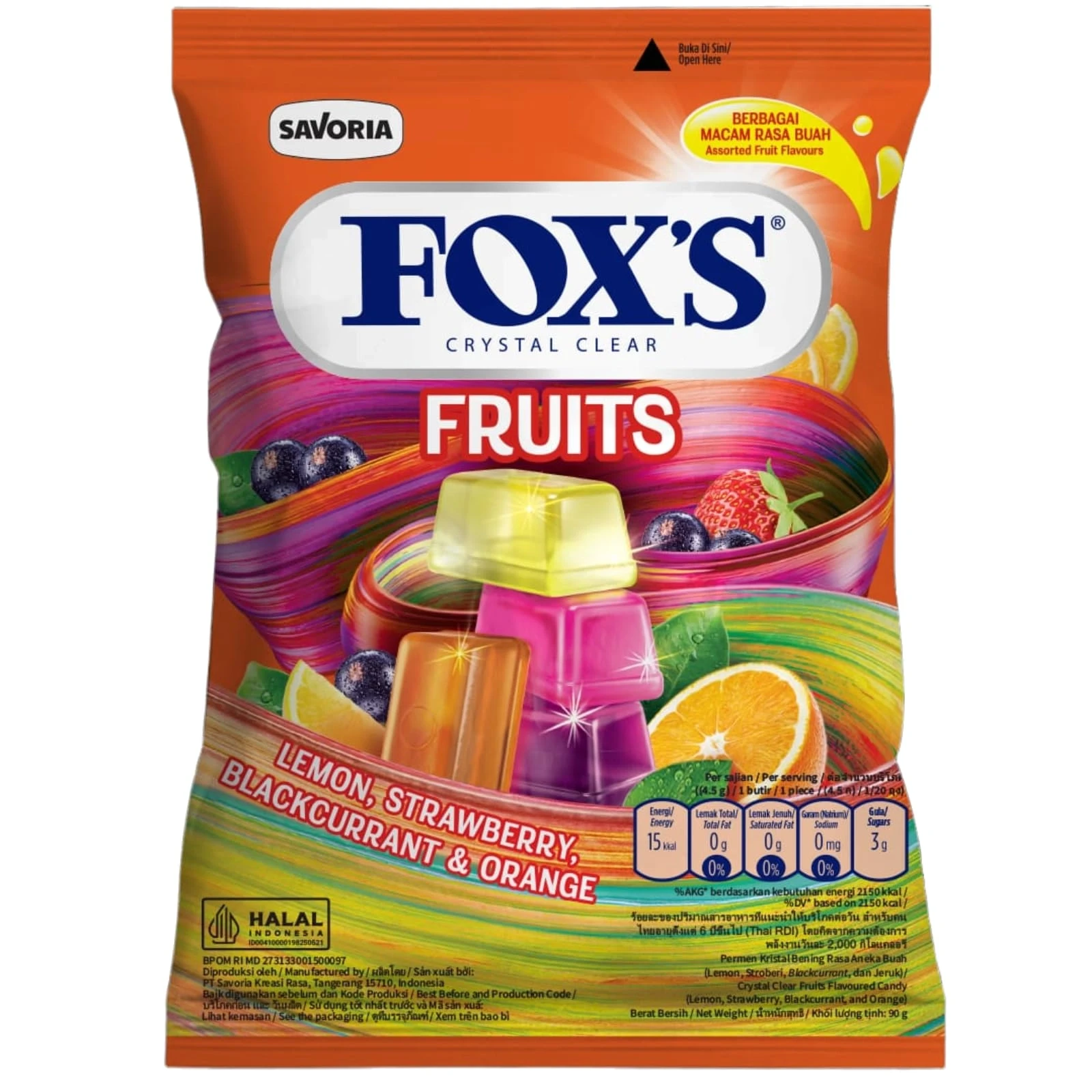 Savoria Foxs Fruits 90g